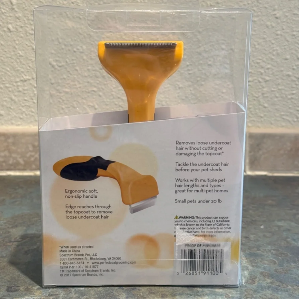Perfect Coat Small Pet Deshedder Comb